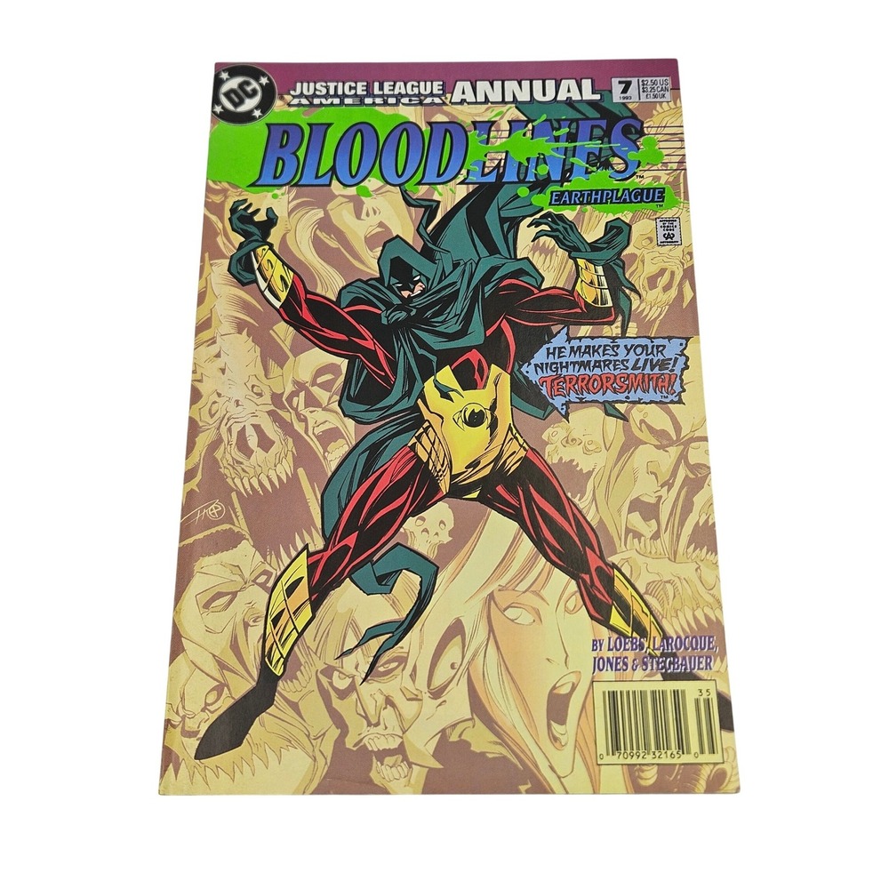 DC Justice League‎ America Annual 7 Bloodlines Earthplague 1993 Comic Book